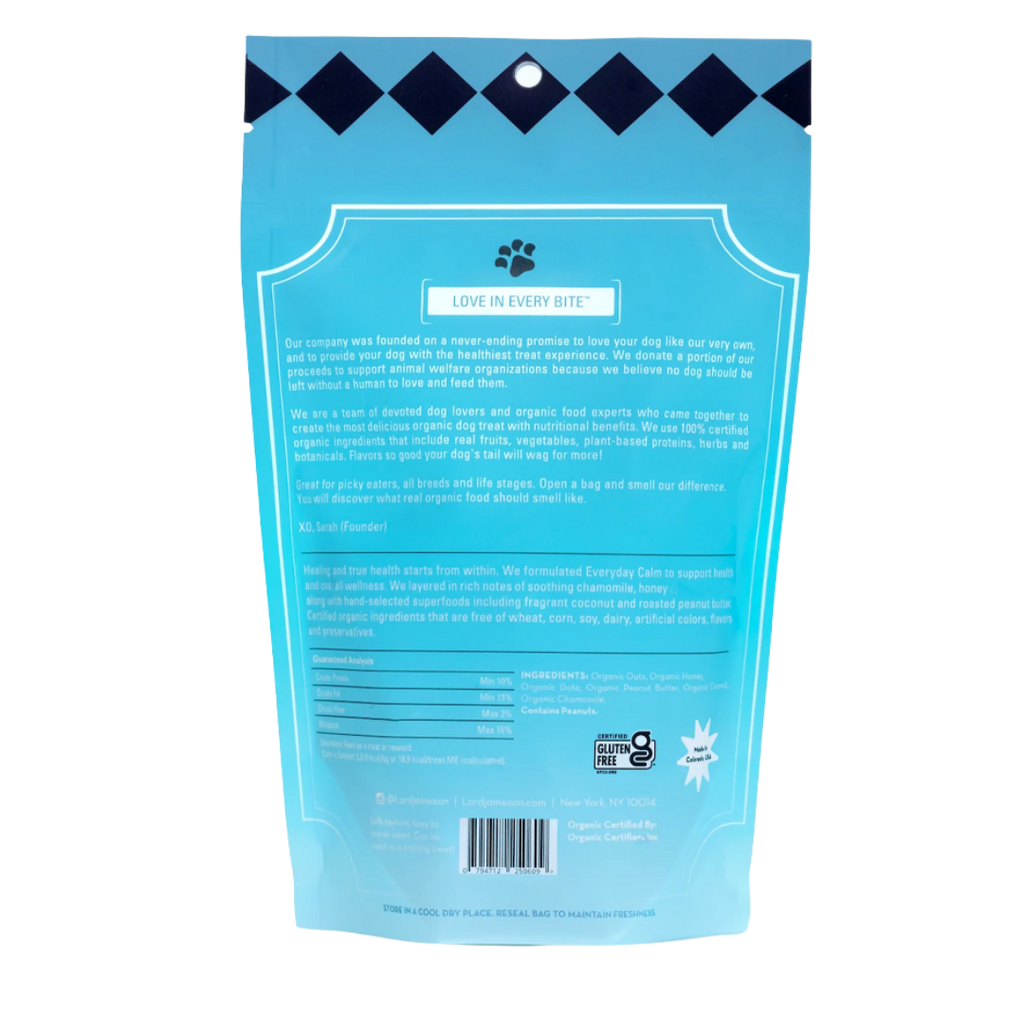 SAMPLE Everyday Calm | Supports Relaxation & Calming - Lord Jameson Organic Dog Treats 